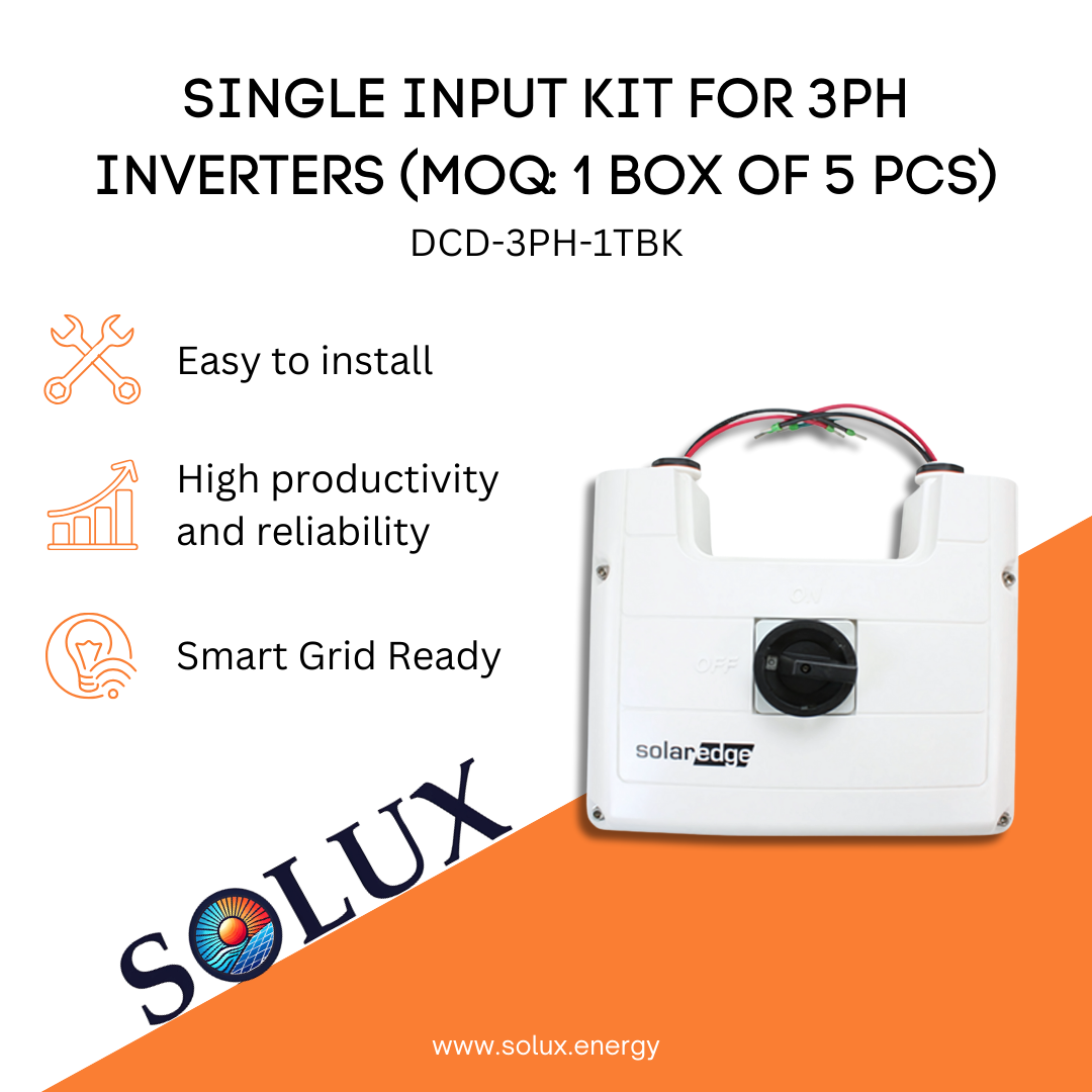 This is an image of Single Input Kit for 3PH inverters, Wiring Kit (MOQ: 1 Box of 5 pcs)